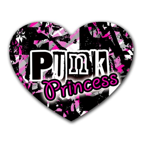 Punk Princess Mousepad (Heart) from ArtsNow.com Front