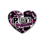 Punk Princess Heart Coaster (4 pack)