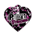 Punk Princess Dog Tag Heart (Two Sides)