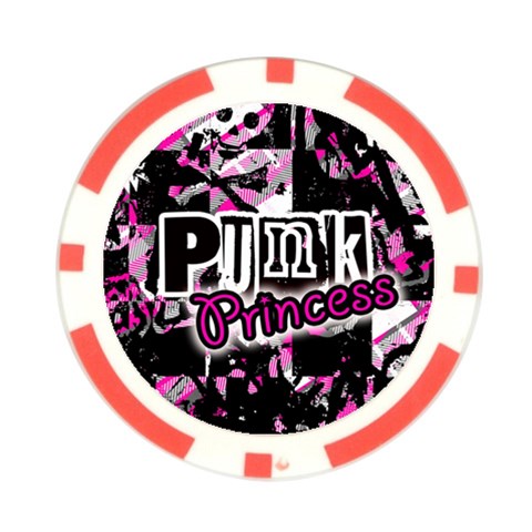 Punk Princess Poker Chip Card Guard from ArtsNow.com Front