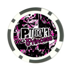 Punk Princess Poker Chip Card Guard from ArtsNow.com Front