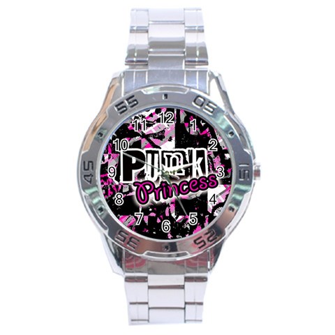 Punk Princess Stainless Steel Analogue Men’s Watch from ArtsNow.com Front