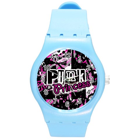 Punk Princess Round Plastic Sport Watch Medium from ArtsNow.com Front