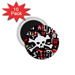 Punk Skull 1.75  Magnet (10 pack) 