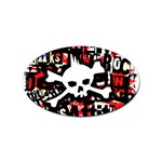 Punk Skull Sticker (Oval)