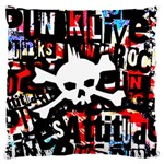 Punk Skull Large Cushion Case (One Side)