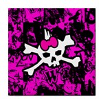 Punk Skull Princess Tile Coaster