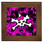 Punk Skull Princess Framed Tile