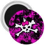 Punk Skull Princess 3  Magnet