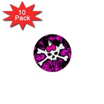 Punk Skull Princess 1  Mini Button (10 pack) 