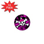 Punk Skull Princess 1  Mini Magnet (10 pack) 