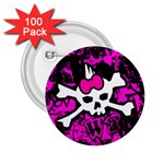 Punk Skull Princess 2.25  Button (100 pack)