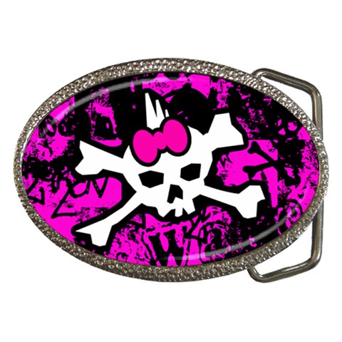 Punk Skull Princess Belt Buckle from ArtsNow.com Front