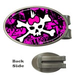 Punk Skull Princess Money Clip (Oval)