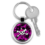 Punk Skull Princess Key Chain (Round)