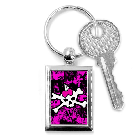 Punk Skull Princess Key Chain (Rectangle) from ArtsNow.com Front