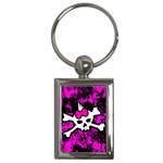 Punk Skull Princess Key Chain (Rectangle)