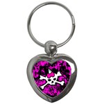 Punk Skull Princess Key Chain (Heart)