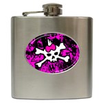 Punk Skull Princess Hip Flask (6 oz)