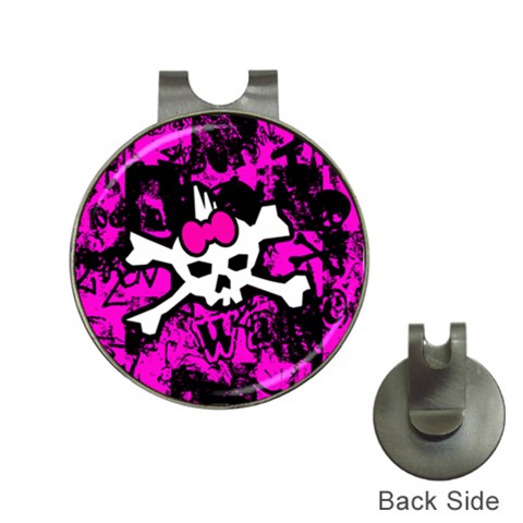 Punk Skull Princess Golf Ball Marker Hat Clip from ArtsNow.com Front