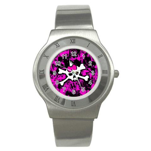 Punk Skull Princess Stainless Steel Watch from ArtsNow.com Front