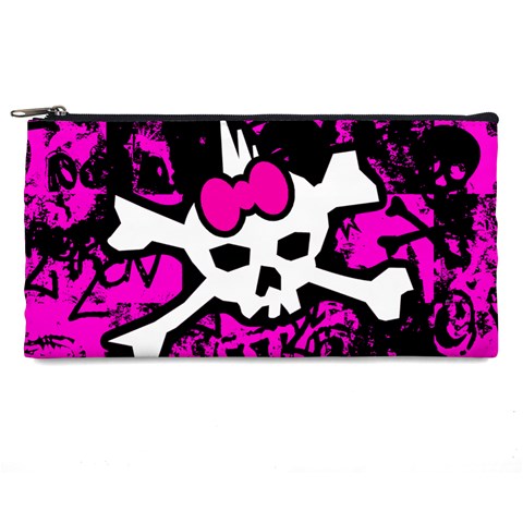 Punk Skull Princess Pencil Case from ArtsNow.com Front
