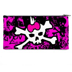 Punk Skull Princess Pencil Case from ArtsNow.com Back