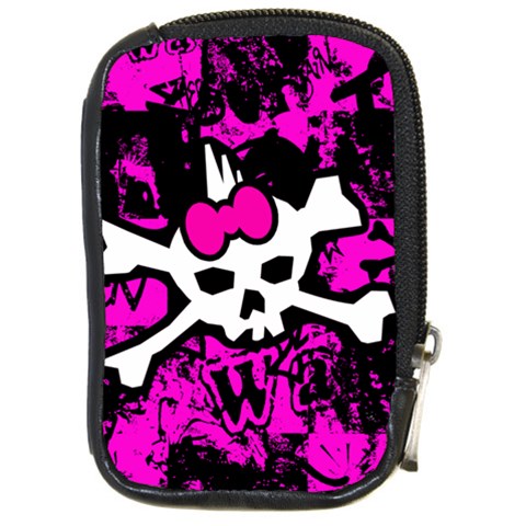 Punk Skull Princess Compact Camera Leather Case from ArtsNow.com Front