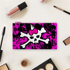 Punk Skull Princess Cosmetic Bag (Small) from ArtsNow.com Front