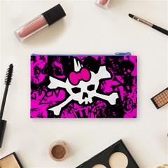 Punk Skull Princess Cosmetic Bag (Small) from ArtsNow.com Back