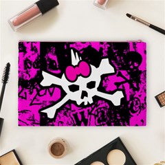 Punk Skull Princess Cosmetic Bag (Large) from ArtsNow.com Back