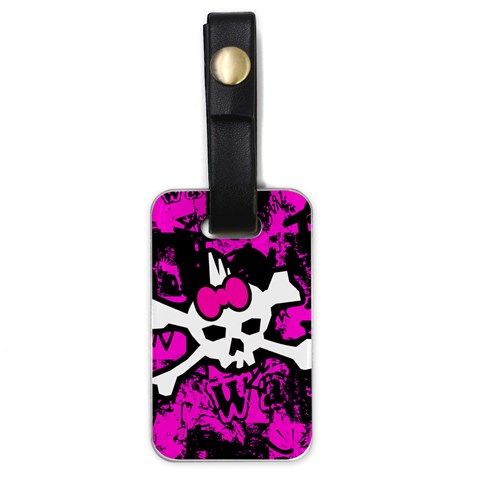 Punk Skull Princess Luggage Tag (one side) from ArtsNow.com Front