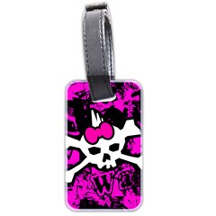 Punk Skull Princess Luggage Tag (two sides) from ArtsNow.com Back