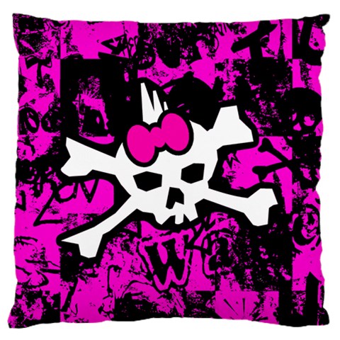 Punk Skull Princess Large Cushion Case (One Side) from ArtsNow.com Front
