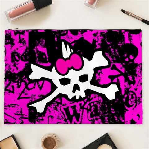 Punk Skull Princess Cosmetic Bag (XXL) from ArtsNow.com Front