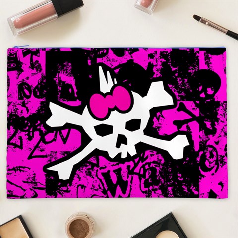 Punk Skull Princess Cosmetic Bag (XXL) from ArtsNow.com Front