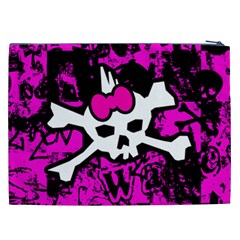 Punk Skull Princess Cosmetic Bag (XXL) from ArtsNow.com Back