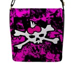 Punk Skull Princess Flap Closure Messenger Bag (Large)