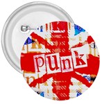 Punk Union Jack 3  Button