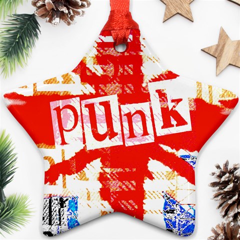 Punk Union Jack Ornament (Star) from ArtsNow.com Front