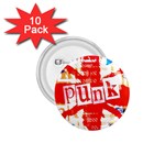 Punk Union Jack 1.75  Button (10 pack) 