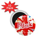 Punk Union Jack 1.75  Magnet (10 pack) 