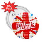 Punk Union Jack 2.25  Button (100 pack)