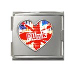 Punk Union Jack Mega Link Heart Italian Charm (18mm)