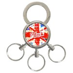 Punk Union Jack 3-Ring Key Chain