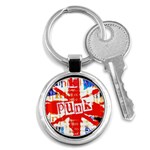 Punk Union Jack Key Chain (Round)