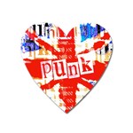 Punk Union Jack Magnet (Heart)