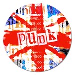 Punk Union Jack Magnet 5  (Round)