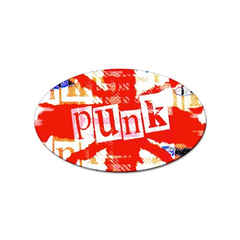 Punk Union Jack Sticker Oval (10 pack) from ArtsNow.com Front