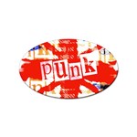 Punk Union Jack Sticker Oval (10 pack)